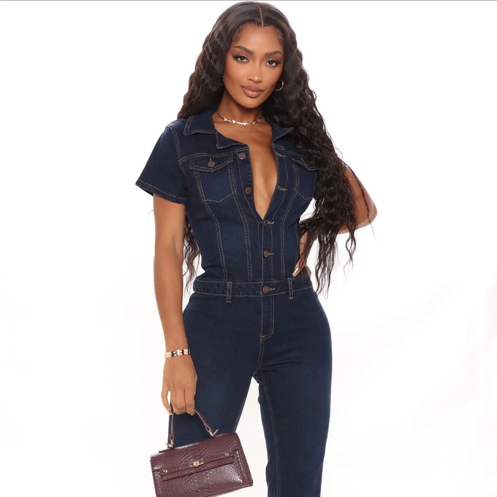 Dark Denim Jumpsuit